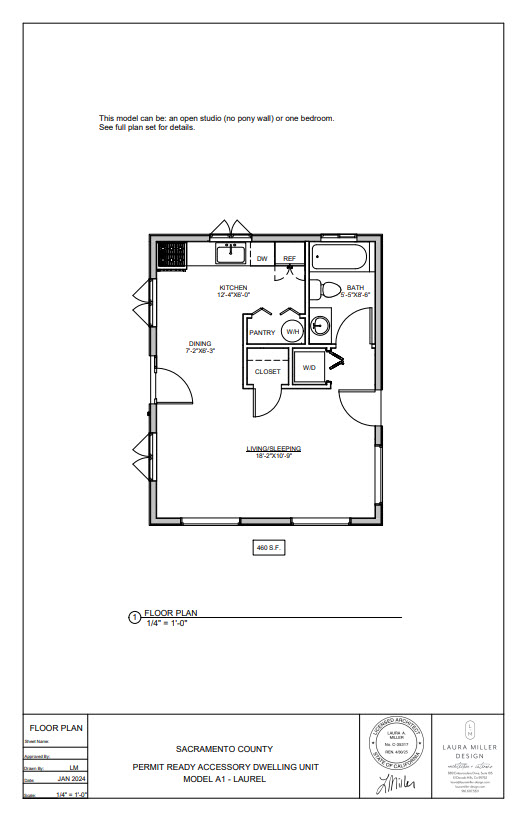 Model A1 Laurel Floor Plan