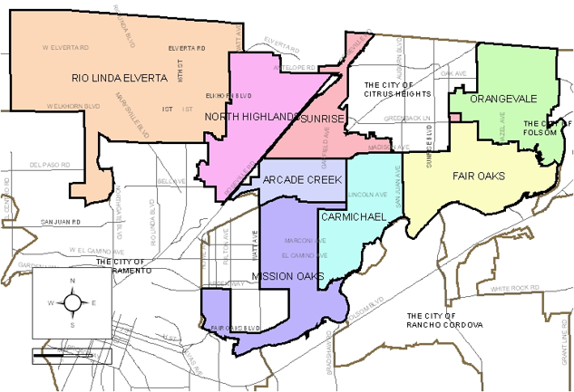 Recreation and Parks Impact Fee Area Map